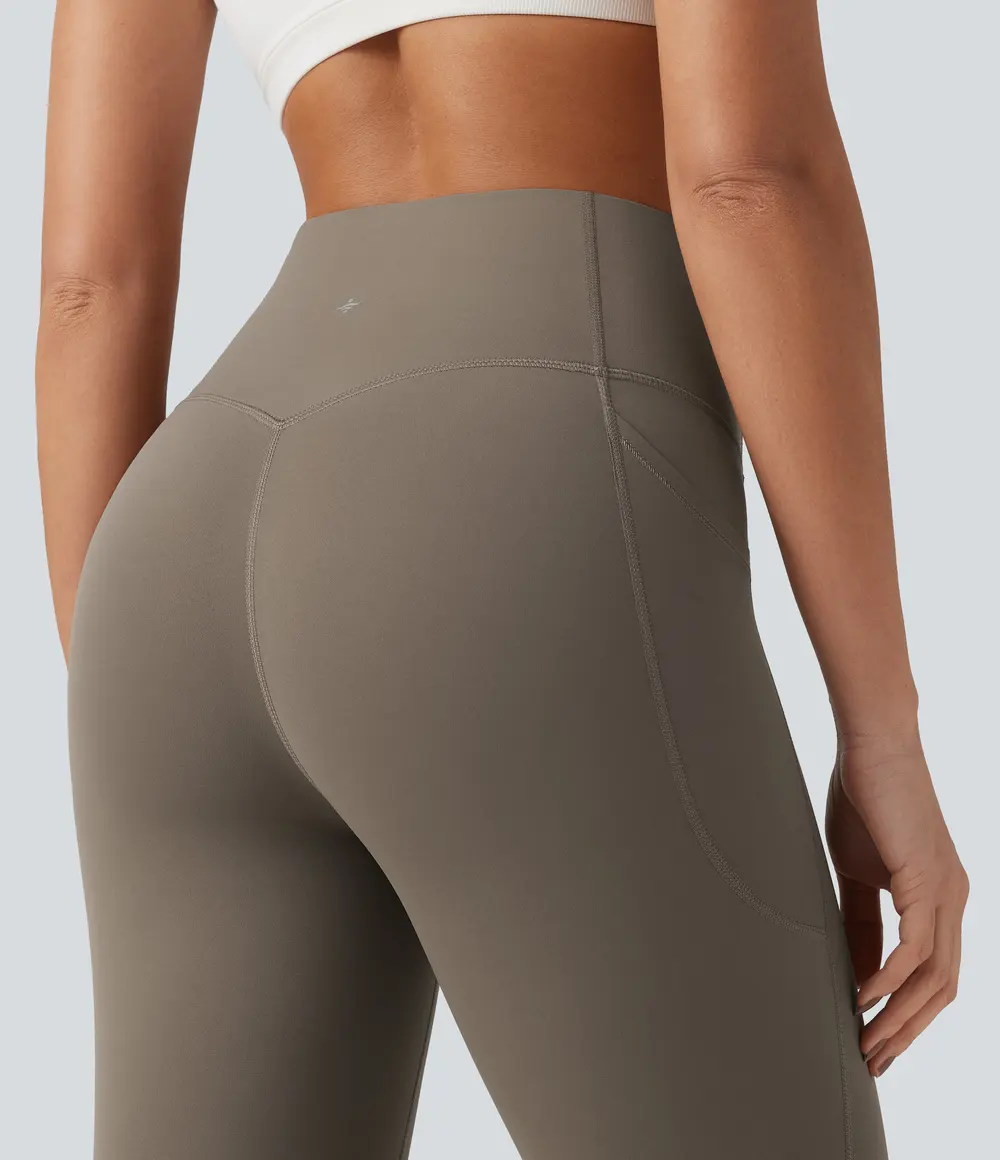Pocket Training Leggings in Dawn Brown